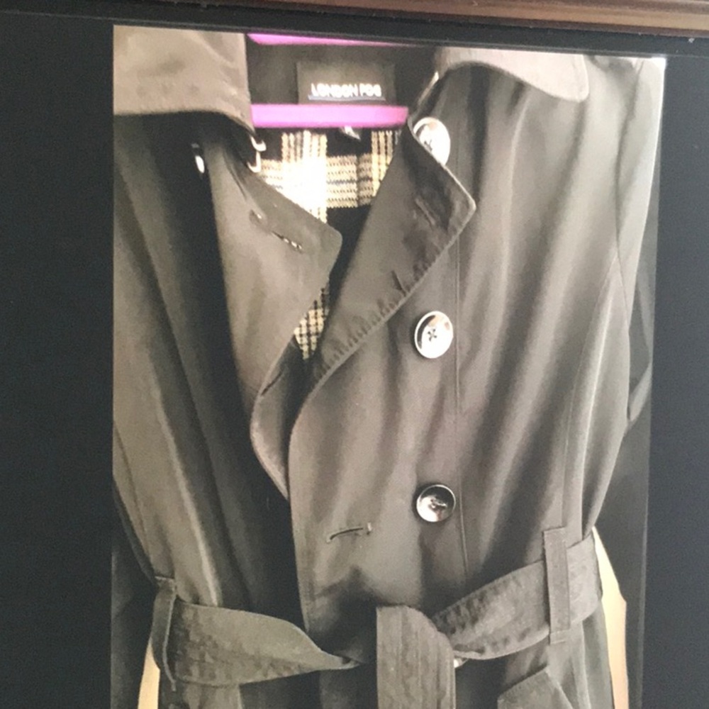 Classic London Fog Double-Breasted Trench Coat